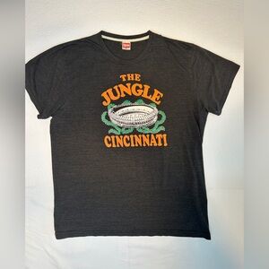HOMAGE The Jungle Cincinnati Bengals‎ Tee - Charcoal size XXL
